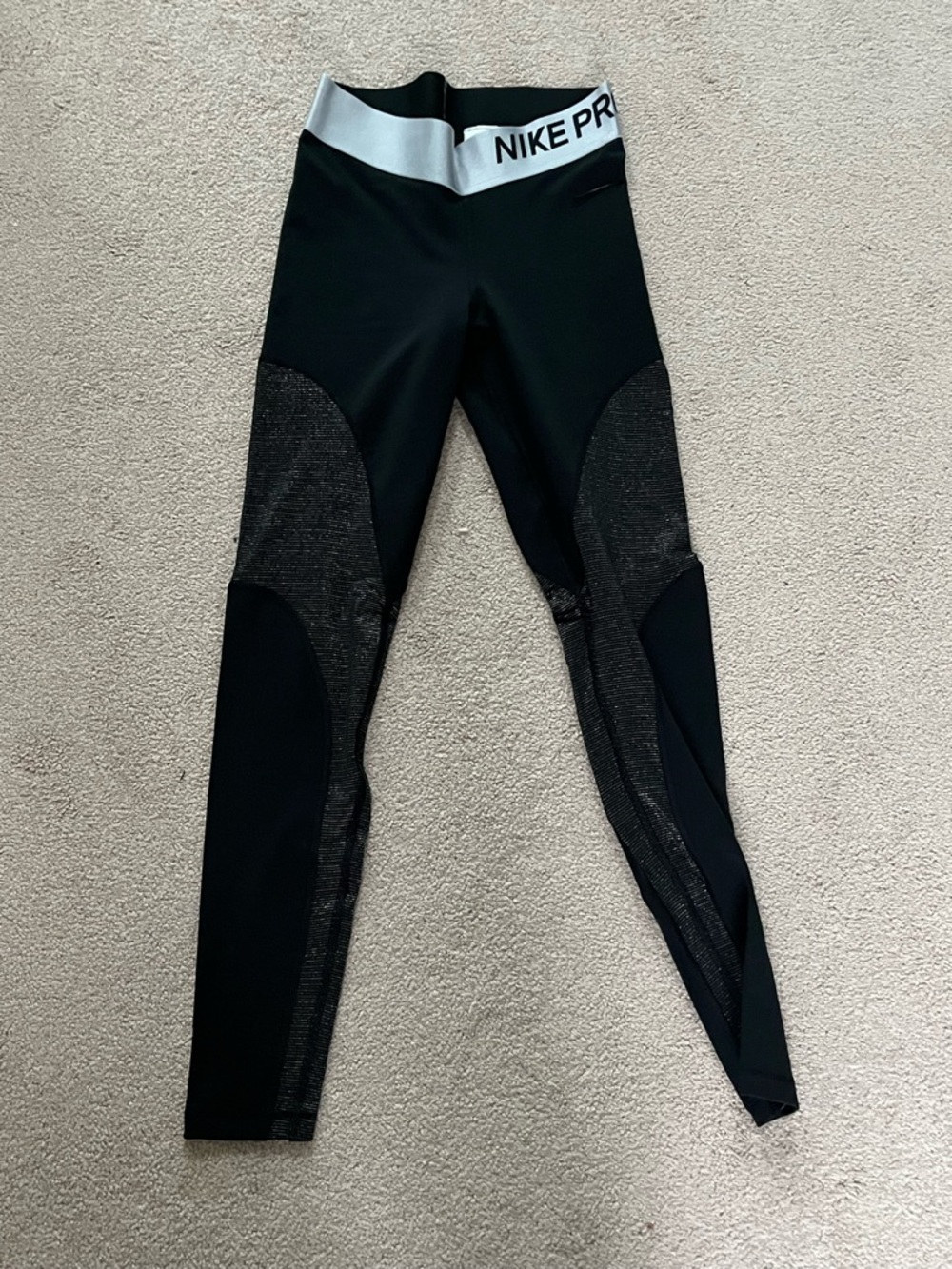Nike Pro Black High-Waist Leggings Excellent Condition